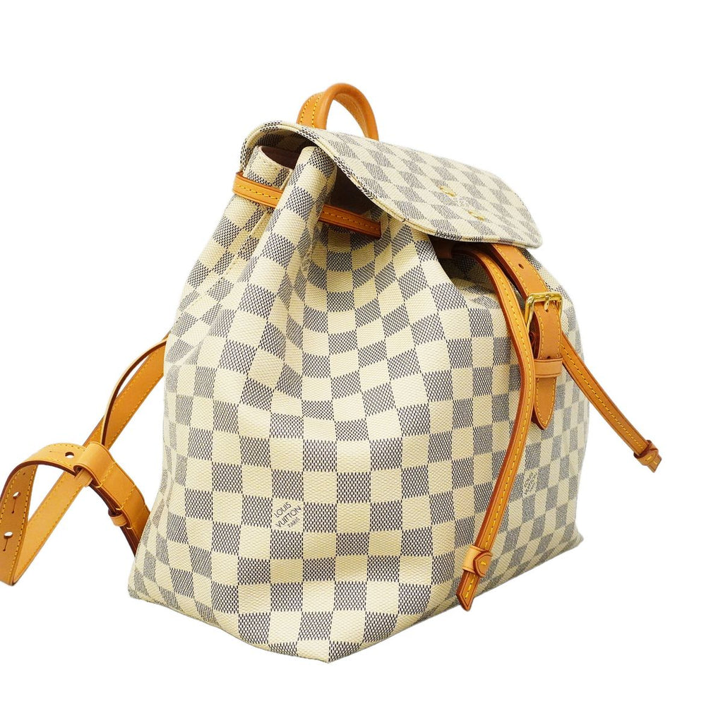 Louis Vuitton Backpack Damier Azur Sperone White — view 2