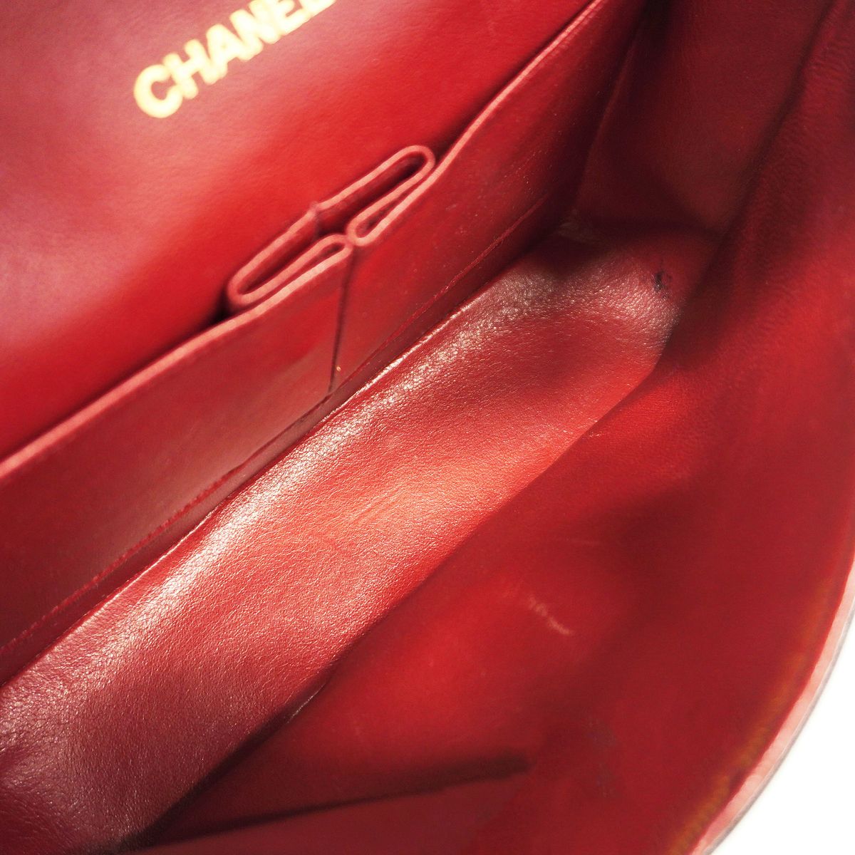 Chanel Shoulder Bag Quilted Lambskin Black Gold — view 4