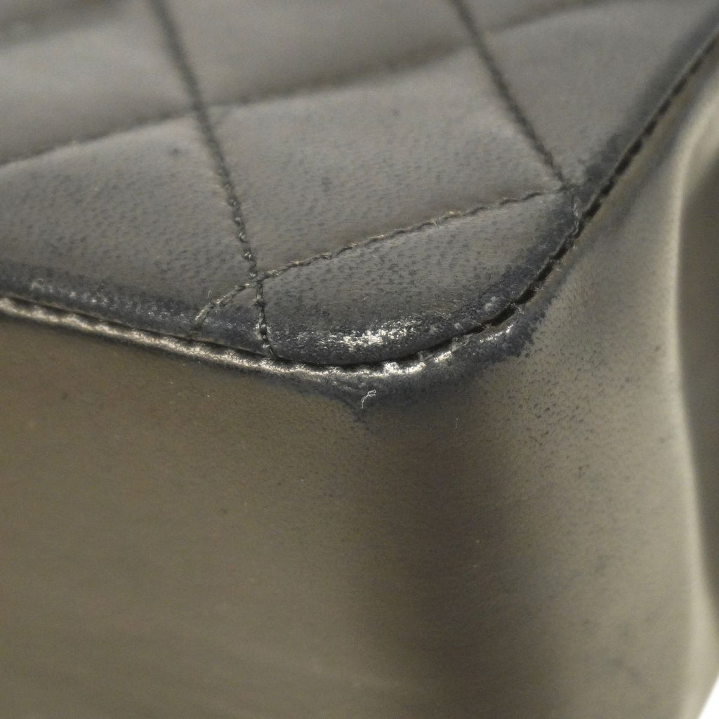 Chanel Shoulder Bag Quilted Lambskin Black Gold — view 6