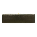 Chanel Shoulder Bag Quilted Lambskin Black Gold — view 3