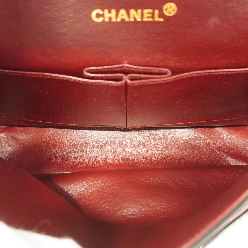 Chanel Shoulder Bag Quilted Lambskin Black Gold — view 4
