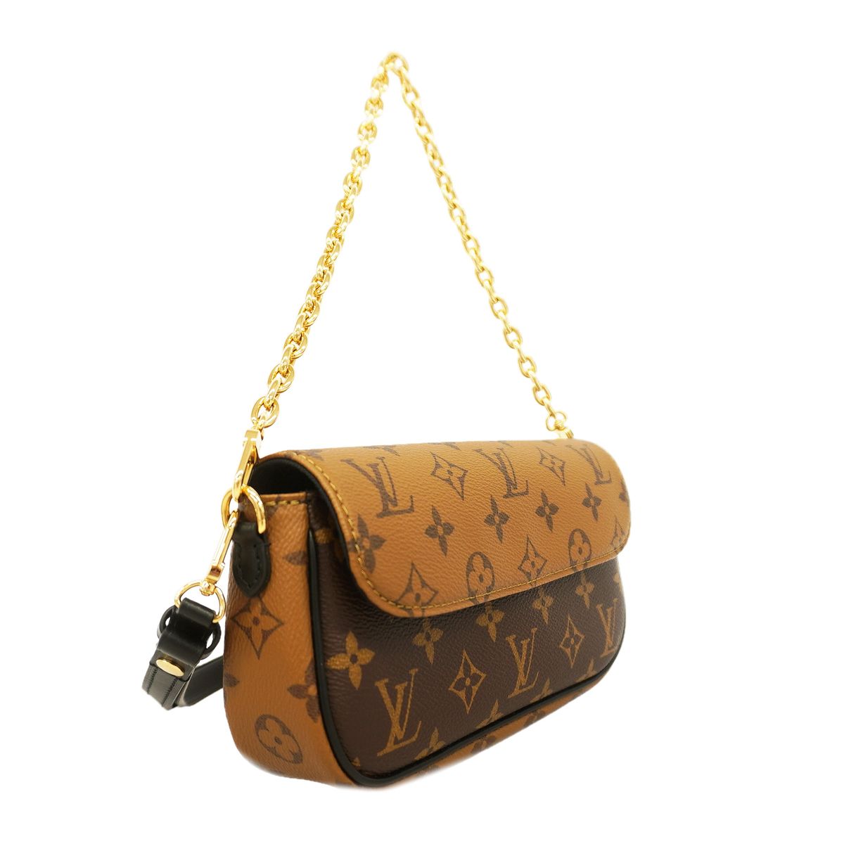 Louis Vuitton Handbag Monogram Reverse Wallet on Chain Ivy Brown 2-Way — view 2