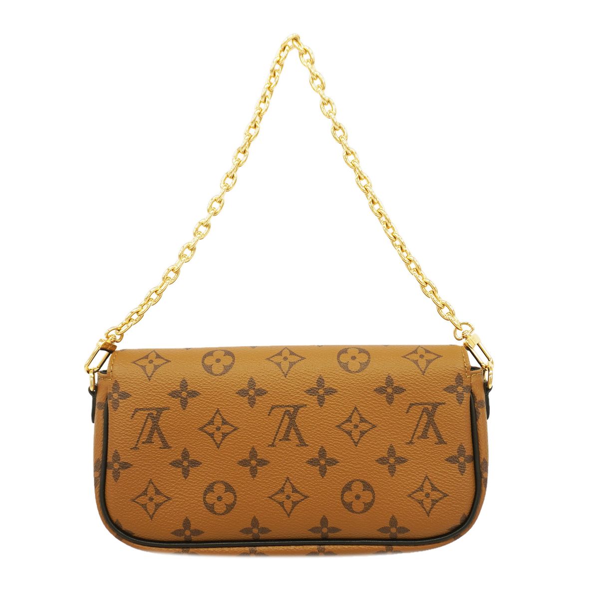 Louis Vuitton Handbag Monogram Reverse Wallet on Chain Ivy Brown 2-Way — view 7