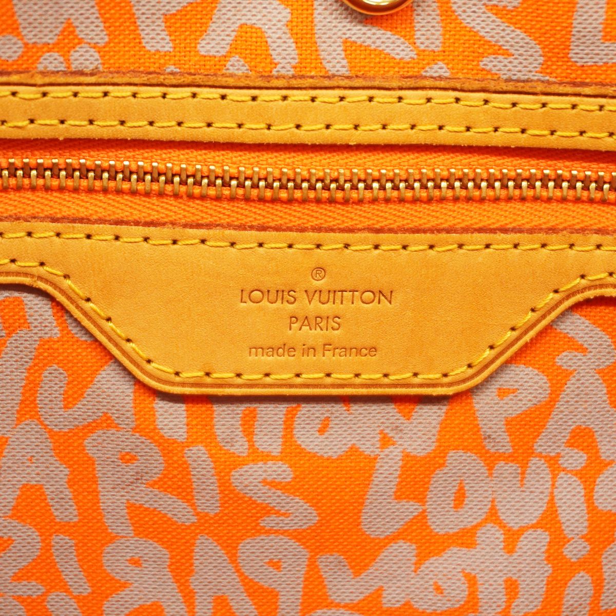 Louis Vuitton Tote Bag Monogram Graffiti Neverfull GM Orange — view 5