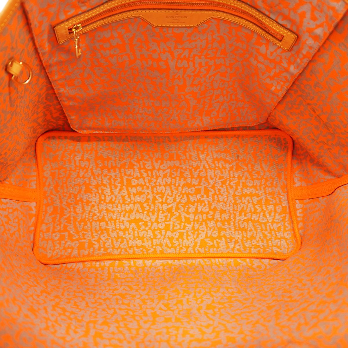 Louis Vuitton Tote Bag Monogram Graffiti Neverfull GM Orange — view 4