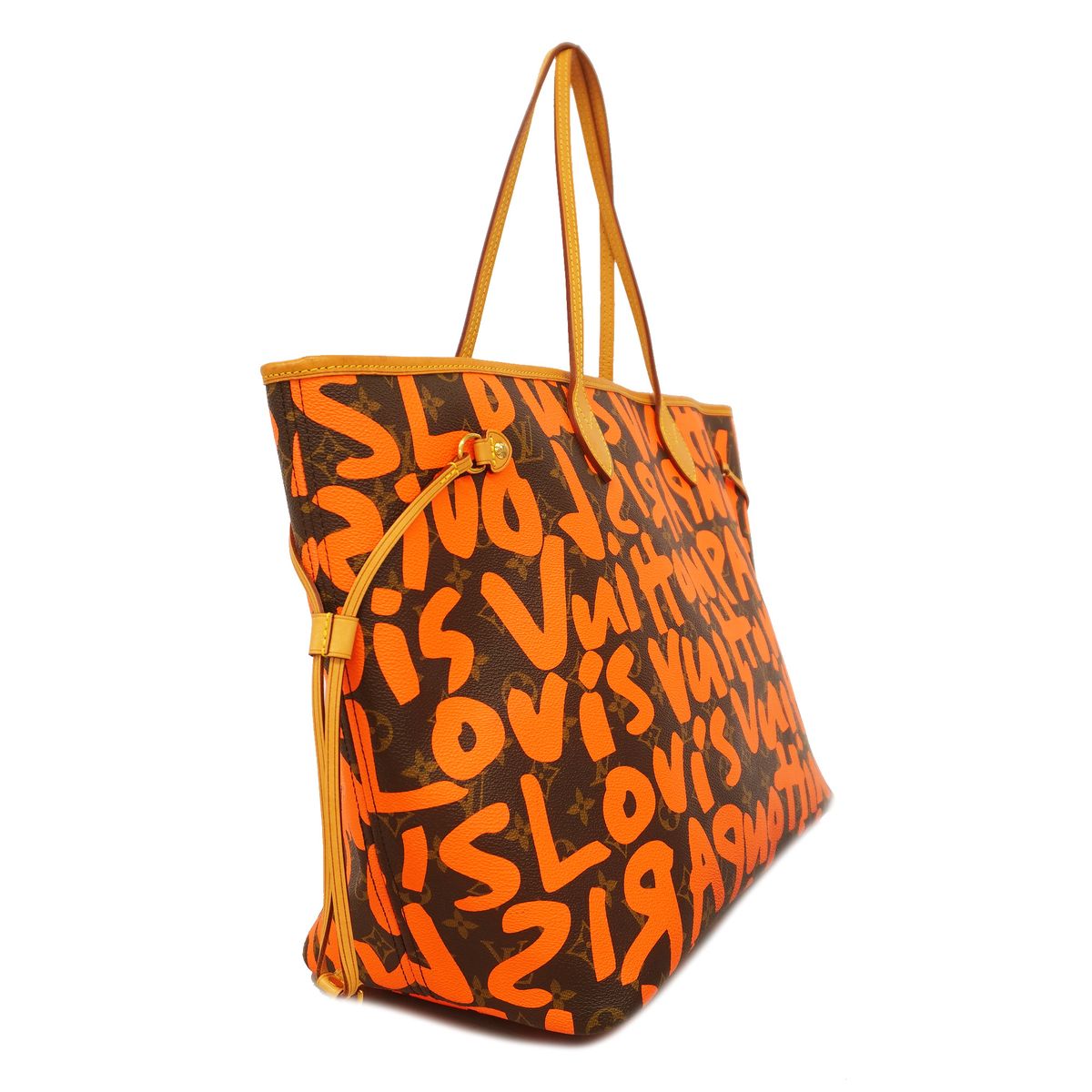 Louis Vuitton Tote Bag Monogram Graffiti Neverfull GM Orange — view 2