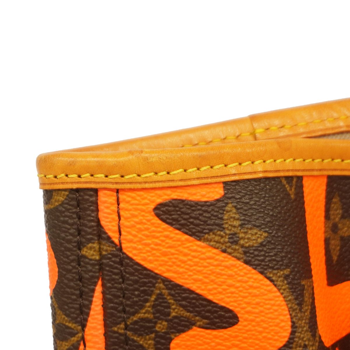Louis Vuitton Tote Bag Monogram Graffiti Neverfull GM Orange — view 7