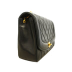 Chanel Shoulder Bag Diana Lambskin Black Gold — view 2