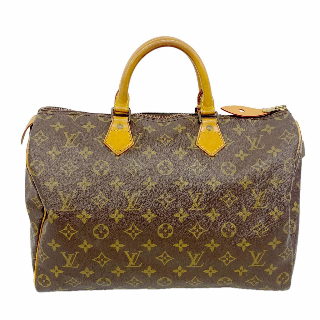 Louis Vuitton Handbag Monogram Speedy 35 Brown