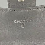 Chanel Wallet Quilted Lambskin Gray Silver — view 4