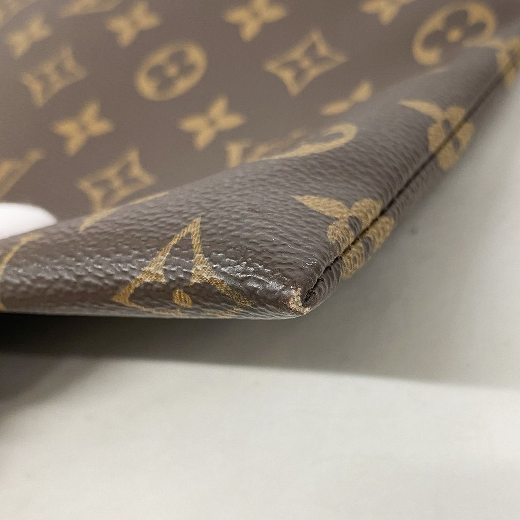Louis Vuitton Clutch Monogram Macassar Pochette Discovery Brown Black — view 6