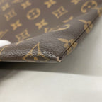 Louis Vuitton Clutch Monogram Macassar Pochette Discovery Brown Black — view 6