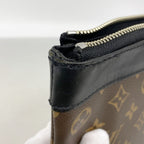 Louis Vuitton Clutch Monogram Macassar Pochette Discovery Brown Black — view 8