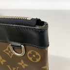 Louis Vuitton Clutch Monogram Macassar Pochette Discovery Brown Black — view 7