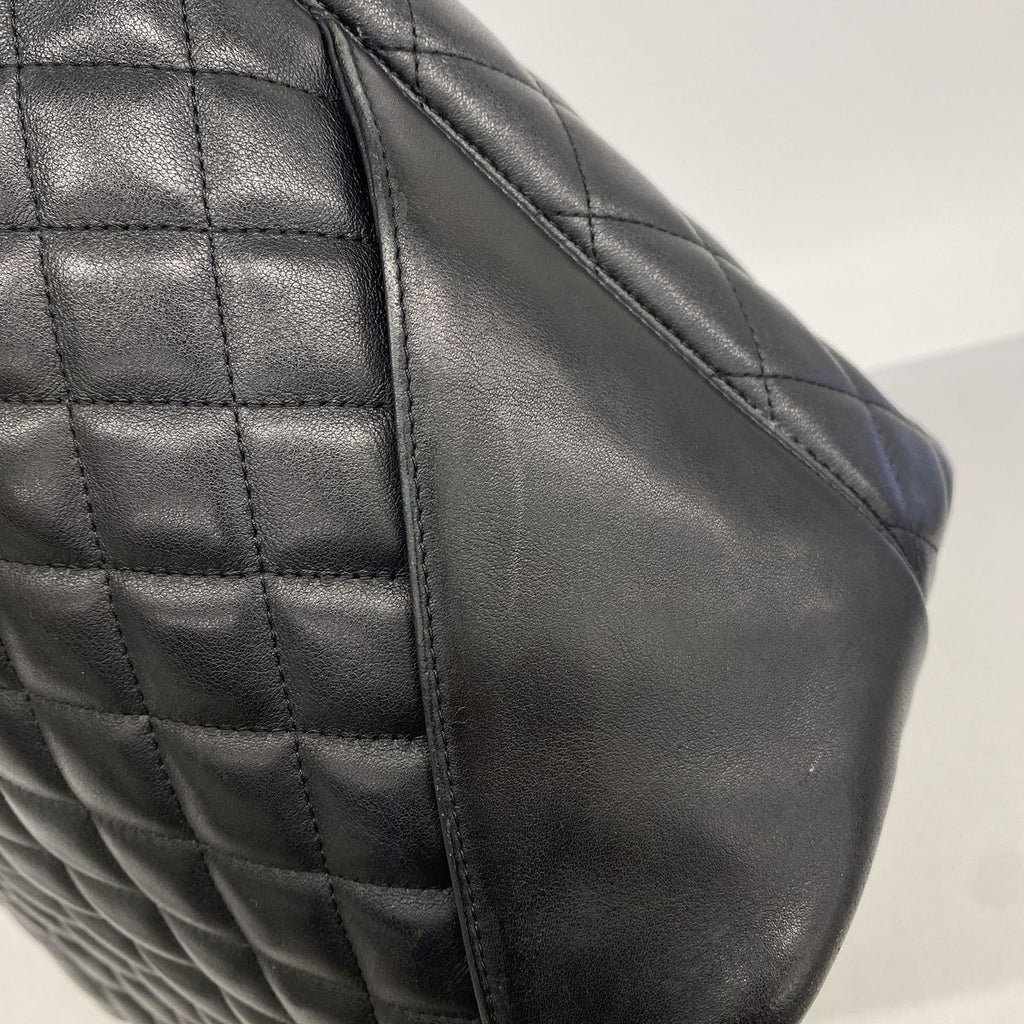 Chanel Tote Bag Cambon Lambskin Black Silver — view 7