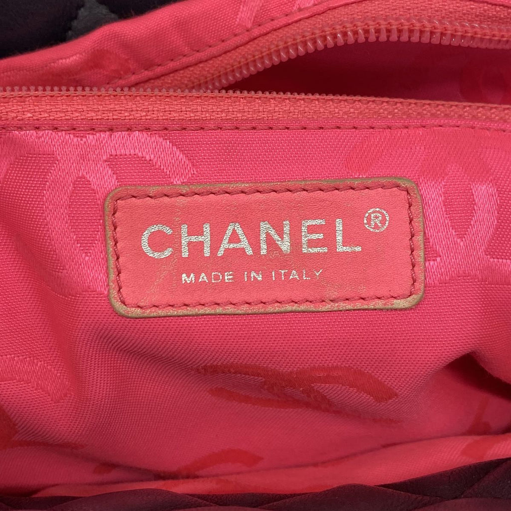 Chanel Tote Bag Cambon Lambskin Black Silver — view 5