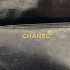 Chanel Tote Bag Quilted Patent Leather Black Gold — view 5
