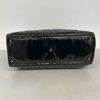 Chanel Tote Bag Quilted Patent Leather Black Gold — view 3