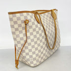 Louis Vuitton Tote Bag Damier Azur Neverfull MM White — view 2
