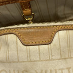 Louis Vuitton Tote Bag Damier Azur Neverfull MM White — view 5