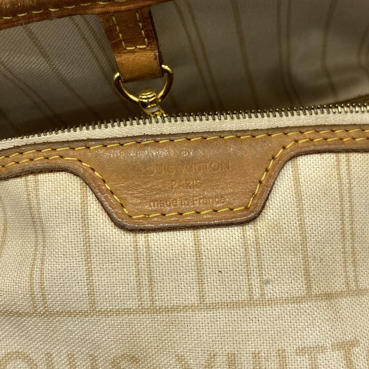 Louis Vuitton Tote Bag Damier Azur Neverfull MM White — view 5