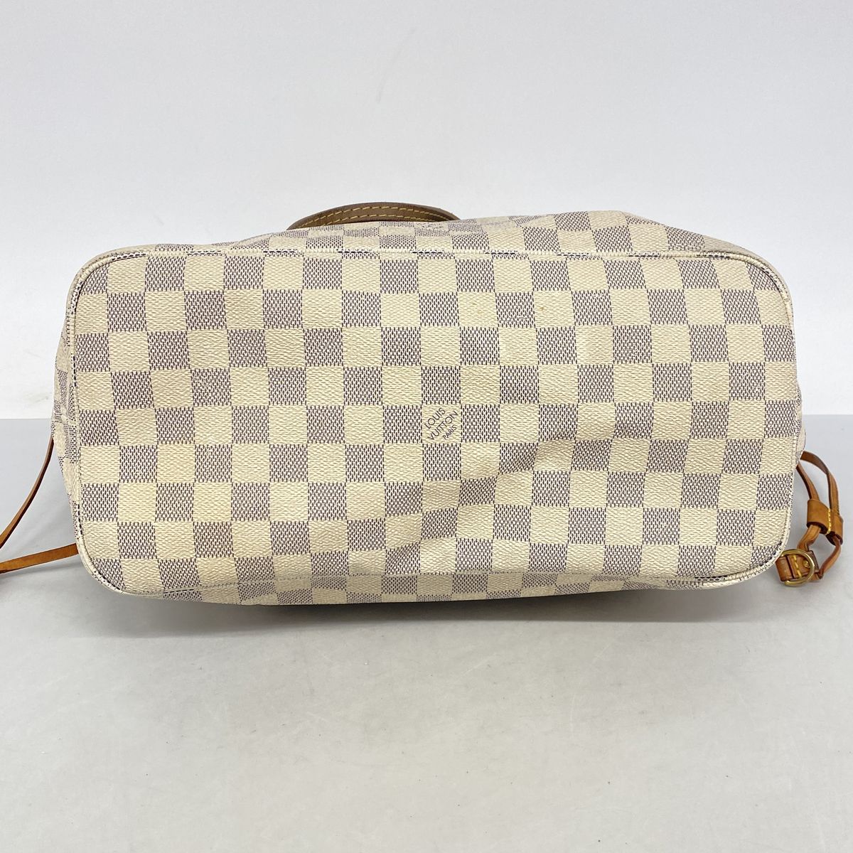Louis Vuitton Tote Bag Damier Azur Neverfull MM White — view 3