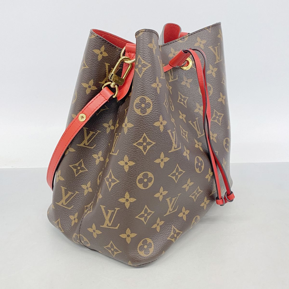 Louis Vuitton Shoulder Bag Monogram Neo Noe Brown Coquelicot — view 2