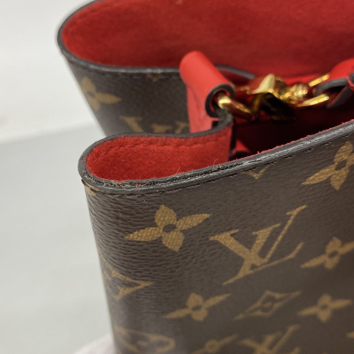 Louis Vuitton Shoulder Bag Monogram Neo Noe Brown Coquelicot — view 7