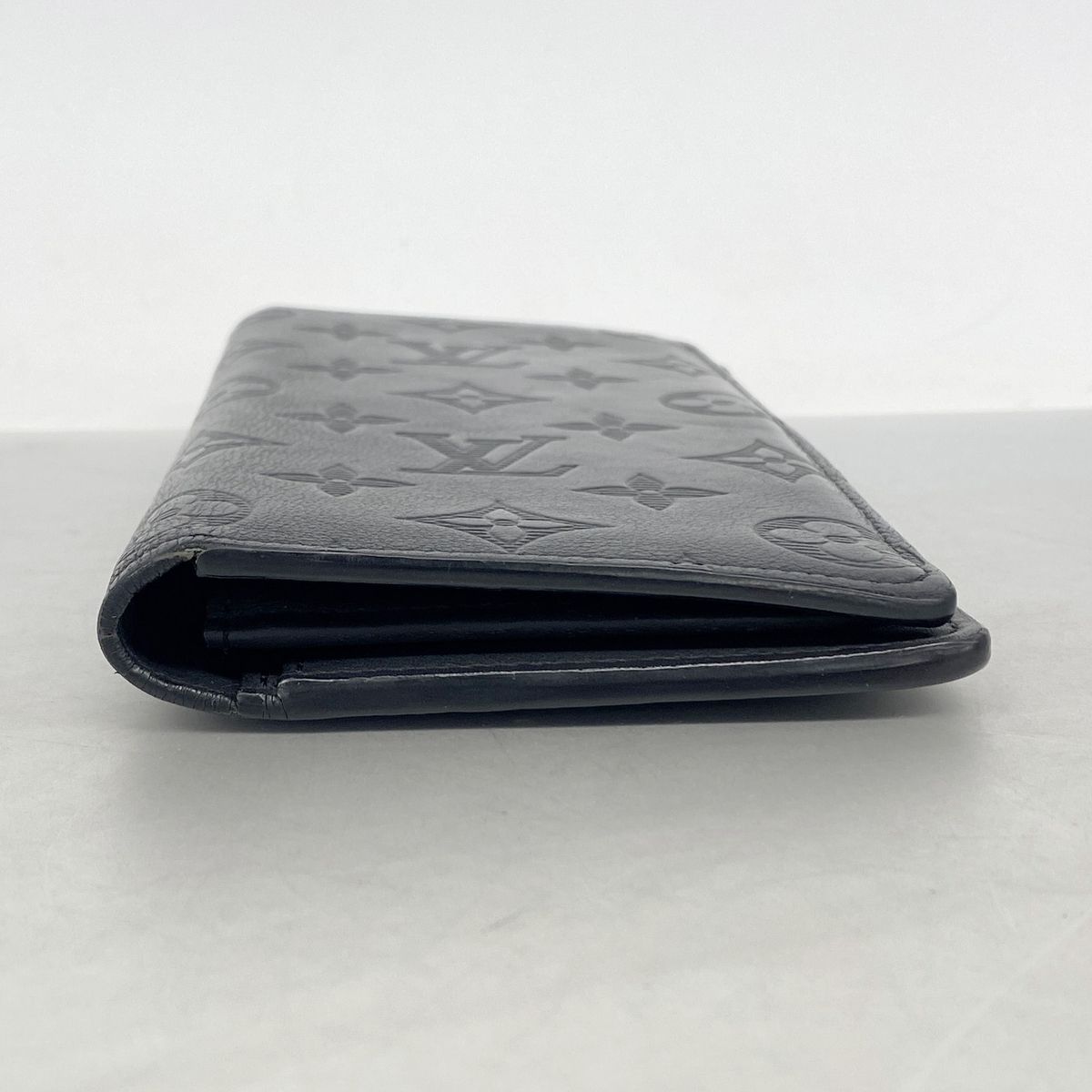 Louis Vuitton Wallet Monogram Shadow Portefeuille Brazza Black — view 2
