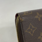 Louis Vuitton Wallet Monogram Zippy Brown Fuchsia — view 5