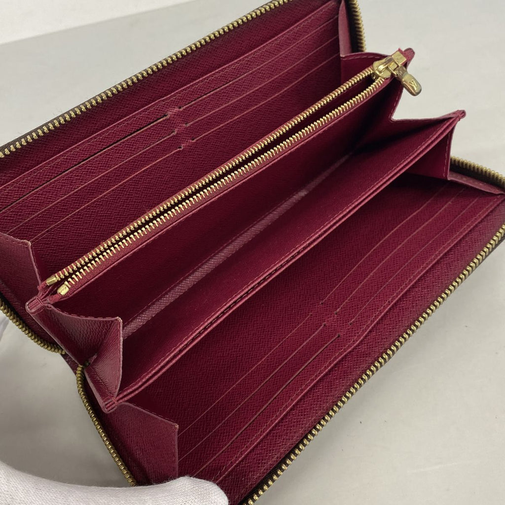 Louis Vuitton Wallet Monogram Zippy Brown Fuchsia — view 3