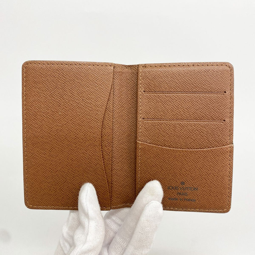 Louis Vuitton Card Case Monogram Pocket Organizer Brown — view 3