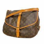 Louis Vuitton Shoulder Bag Monogram Saumur 35 Brown