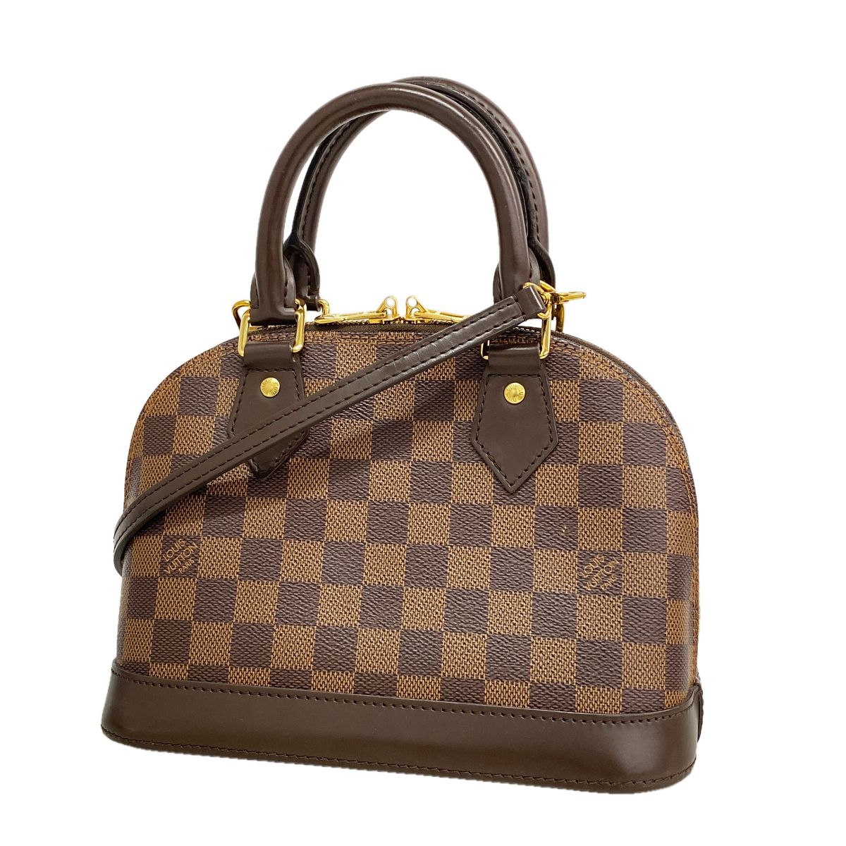 Louis Vuitton Handbag Damier Alma BB Ebene 2-Way Bag