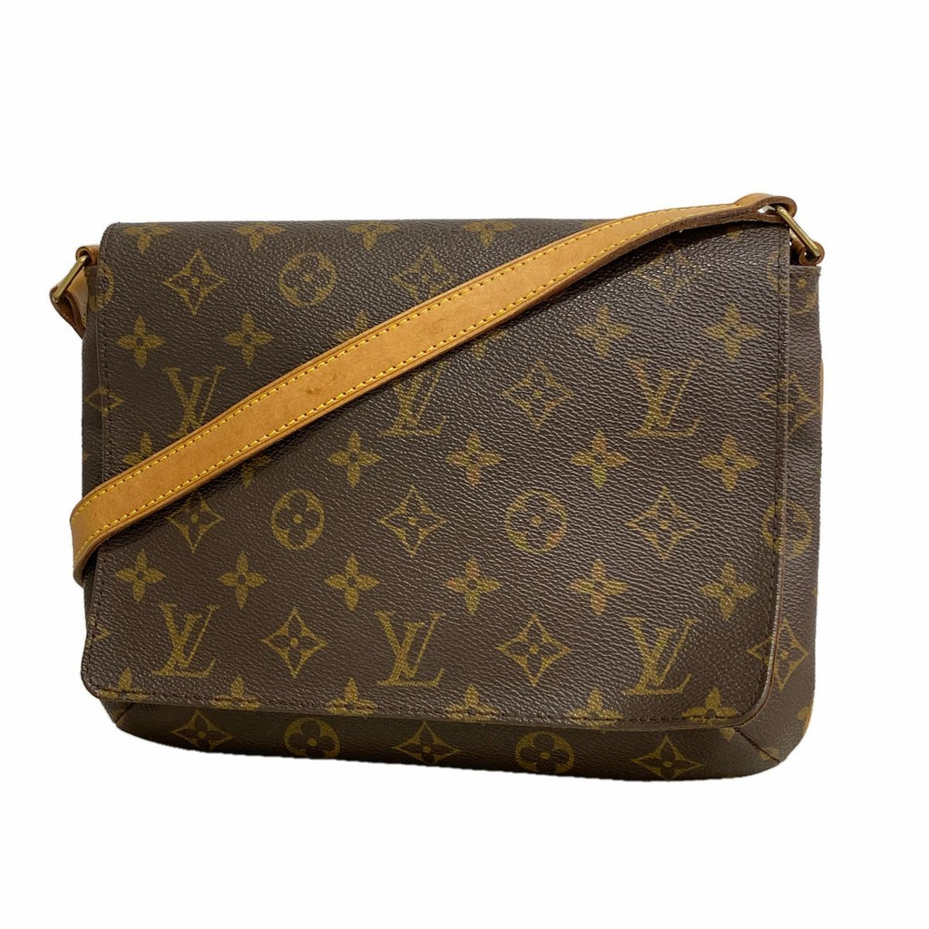 Louis Vuitton Shoulder Bag Monogram Musette Tango Short Strap Brown
