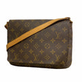 Louis Vuitton Shoulder Bag Monogram Musette Tango Short Strap Brown