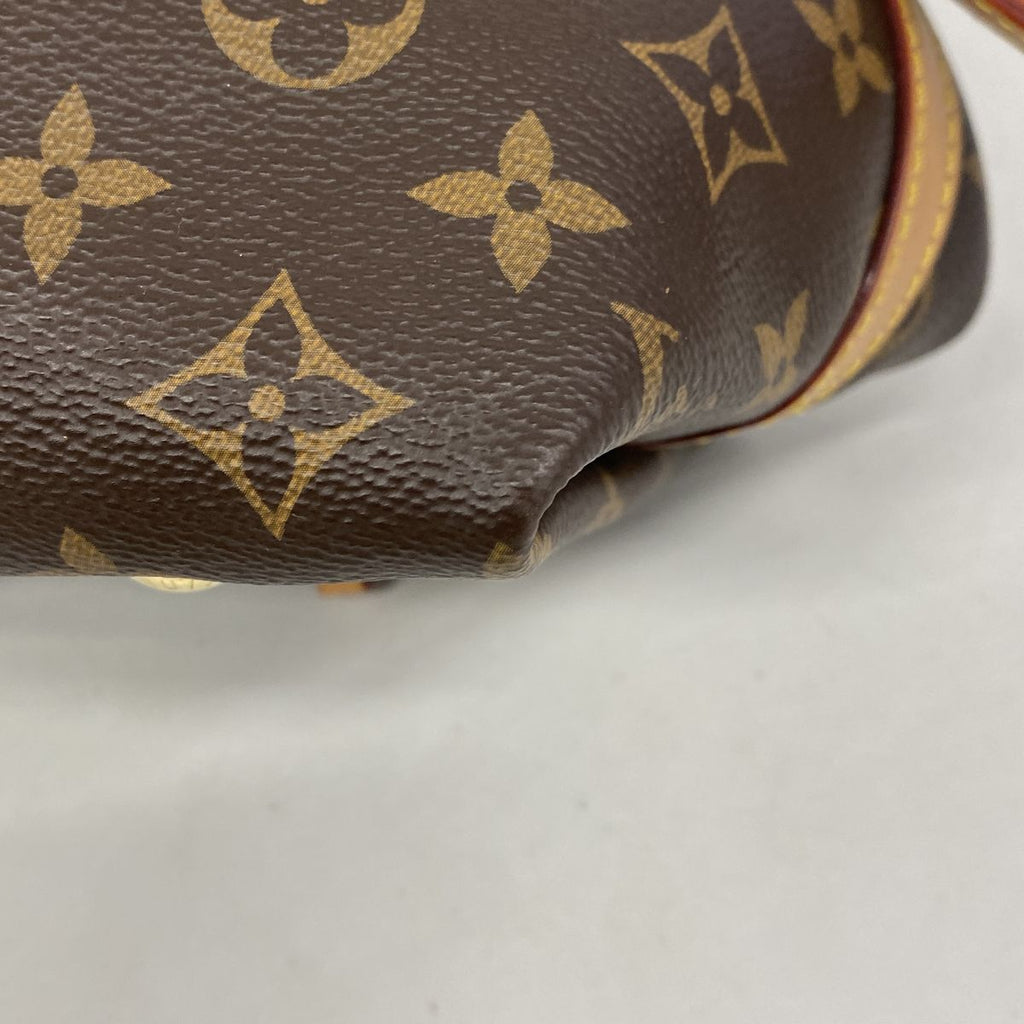 Louis Vuitton Shoulder Bag Monogram Carryall NM PM Brown — view 6
