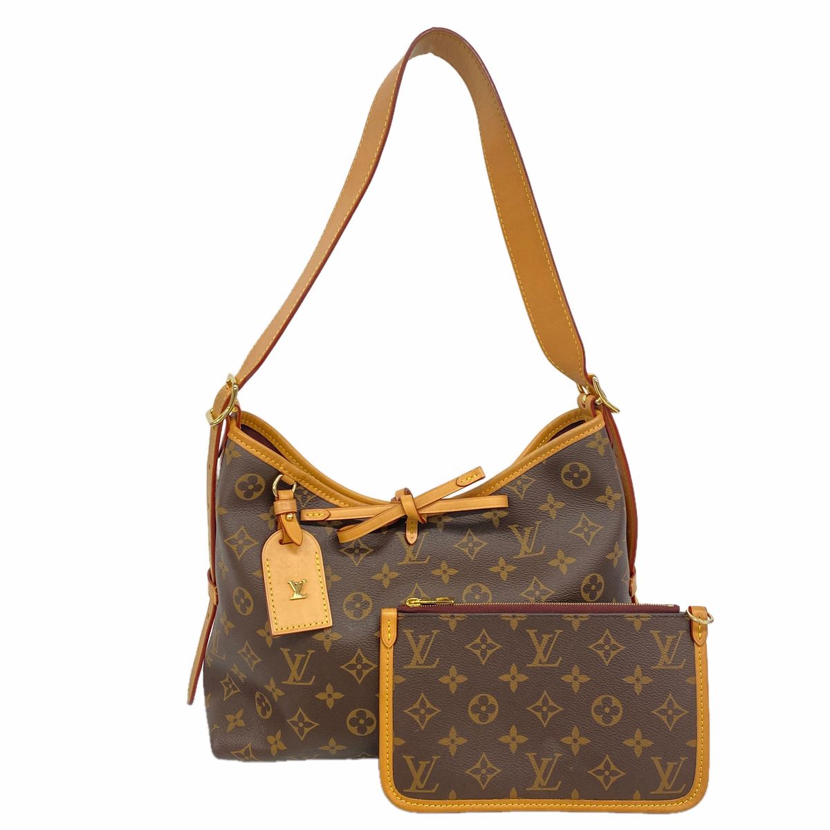 Louis Vuitton Shoulder Bag Monogram Carryall NM PM Brown