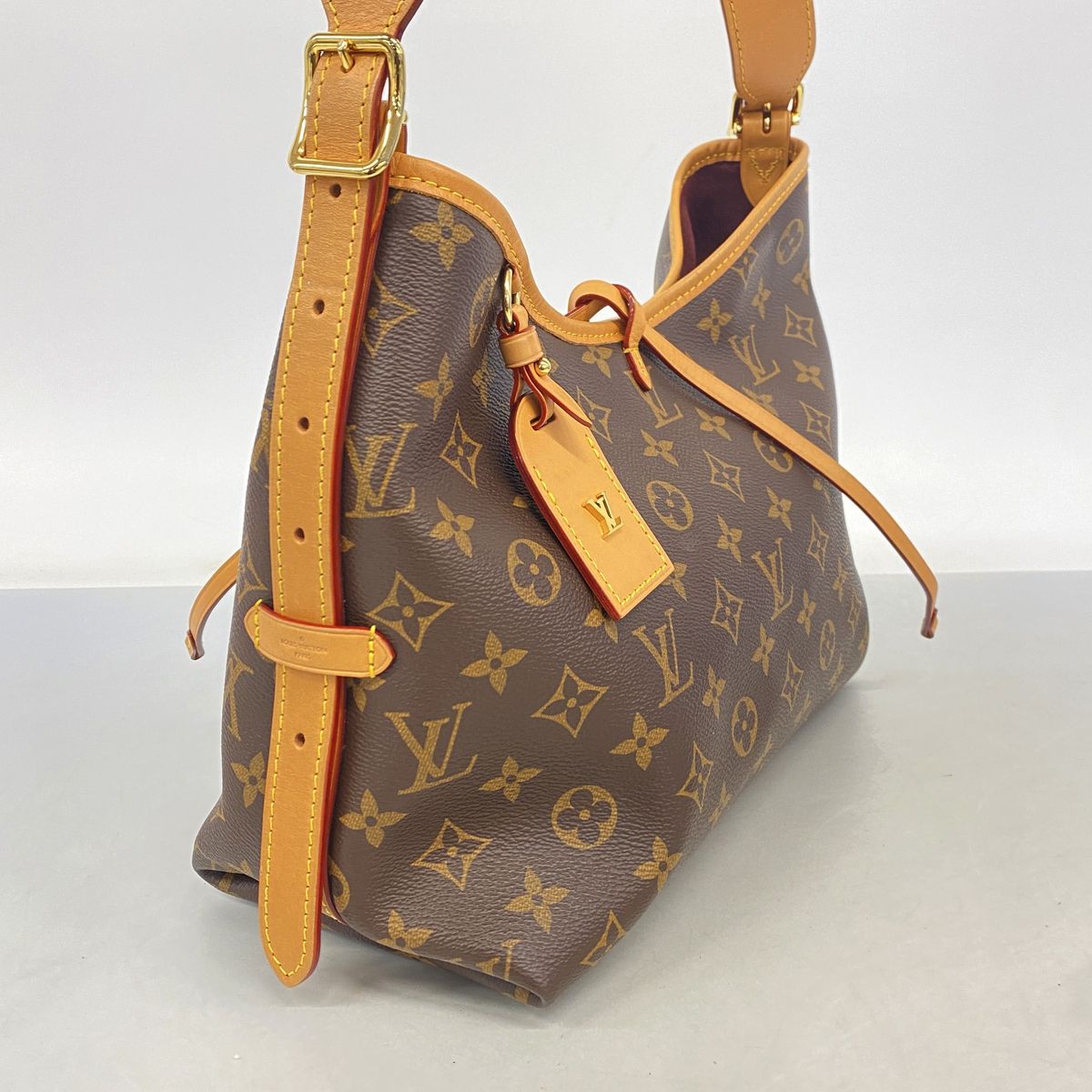 Louis Vuitton Shoulder Bag Monogram Carryall NM PM Brown — view 2