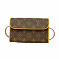 Louis Vuitton Waist Bag Monogram Pochette Florentine Brown