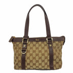 Gucci Handbag GG Canvas Brown Gold