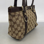 Gucci Handbag GG Canvas Brown Gold — view 2