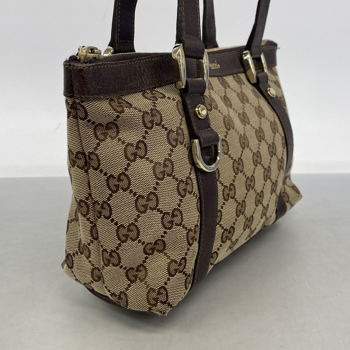 Gucci Handbag GG Canvas Brown Gold — view 2