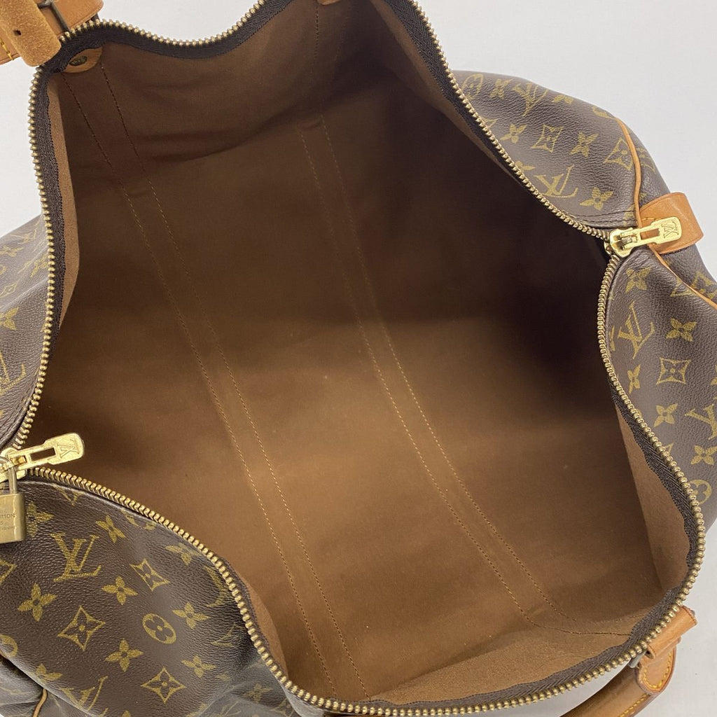 Louis Vuitton Boston Bag Monogram Keepall 55 Brown — view 4