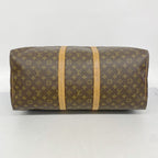 Louis Vuitton Boston Bag Monogram Keepall 55 Brown — view 3