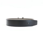 Hermes Belt Buckle Panash Leather 32 Black Gray Silver Reversible — view 2