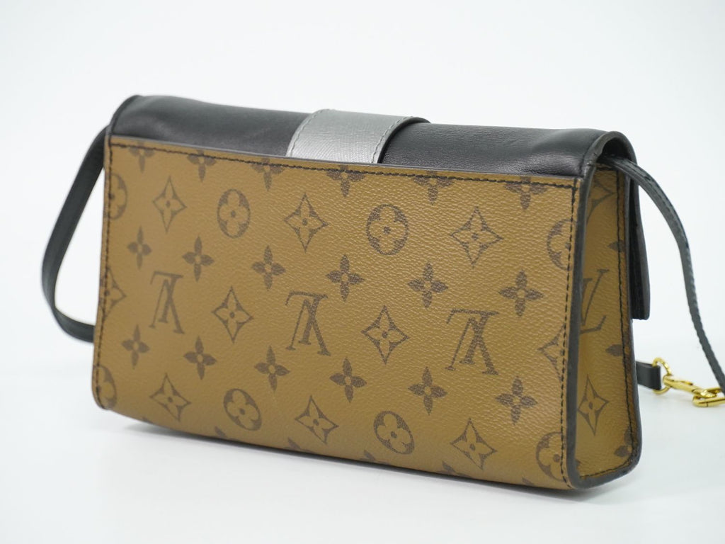 Louis Vuitton LV Pochette Column Monogram Reverse 2-Way Shoulder Bag Clutch — view 2