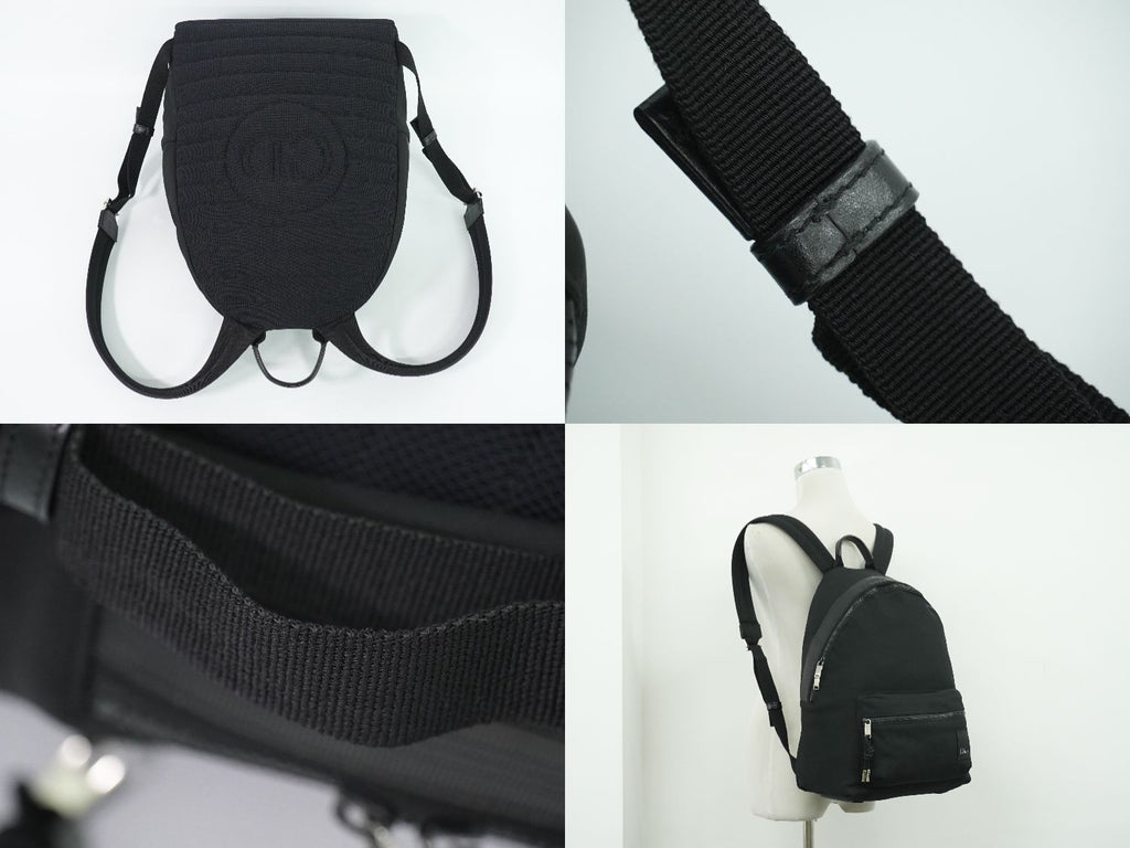 Dior Canvas Backpack Black — view 6