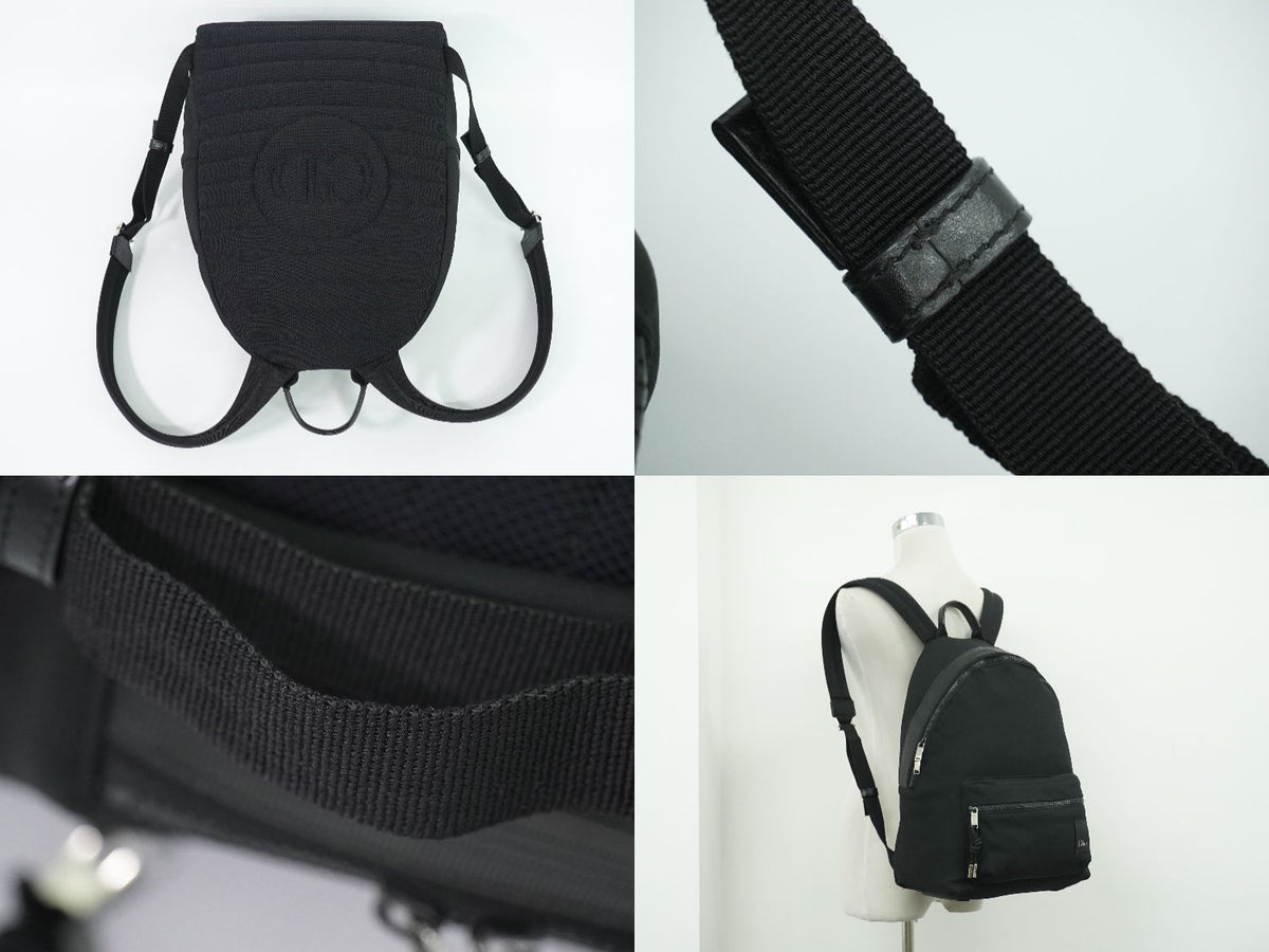 Dior Canvas Backpack Black — view 6