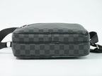 Louis Vuitton LV Trocadero Messenger PM Damier Graphite Shoulder Bag Black Gray — view 3